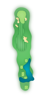 Crooked Oaks Golf Course Hole 1 Overview