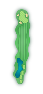 Crooked Oaks Golf Course Hole 12 Overview