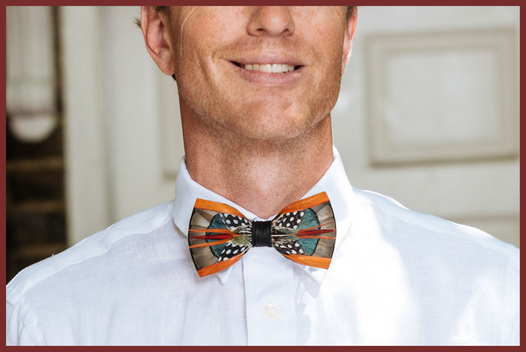 Holiday Gift Guide option: Brackish feather bowties