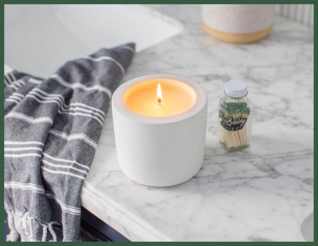 Holiday Gift Guide Option: MacBailey Candle Co candle