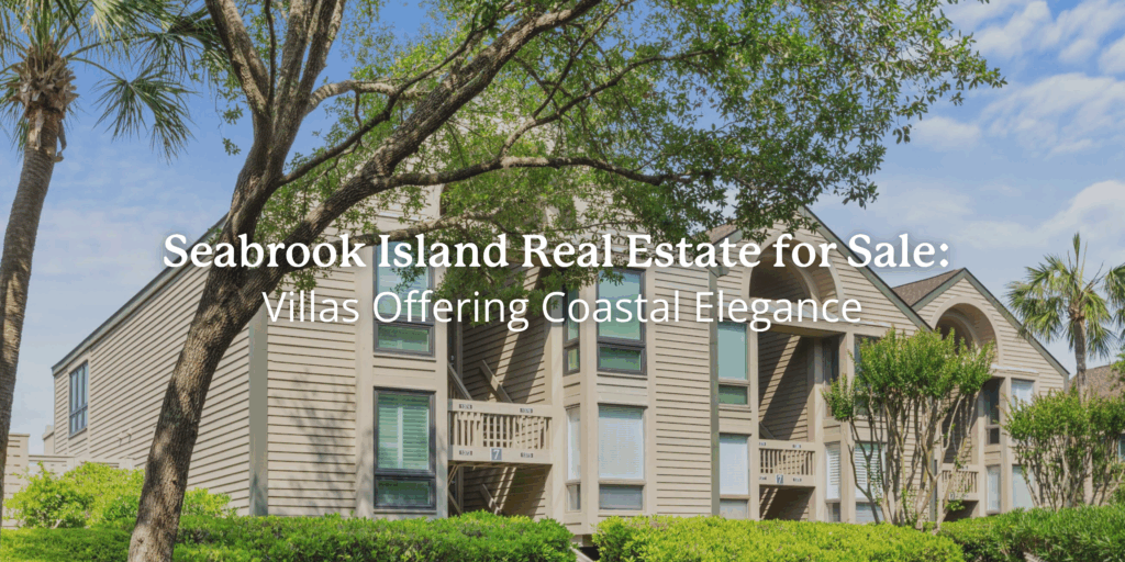 Coastal villa community surrounded by trees on Seabrook Island, showcasing Seabrook Island Real Estate for Sale and the appeal of real estate on Seabrook Island.